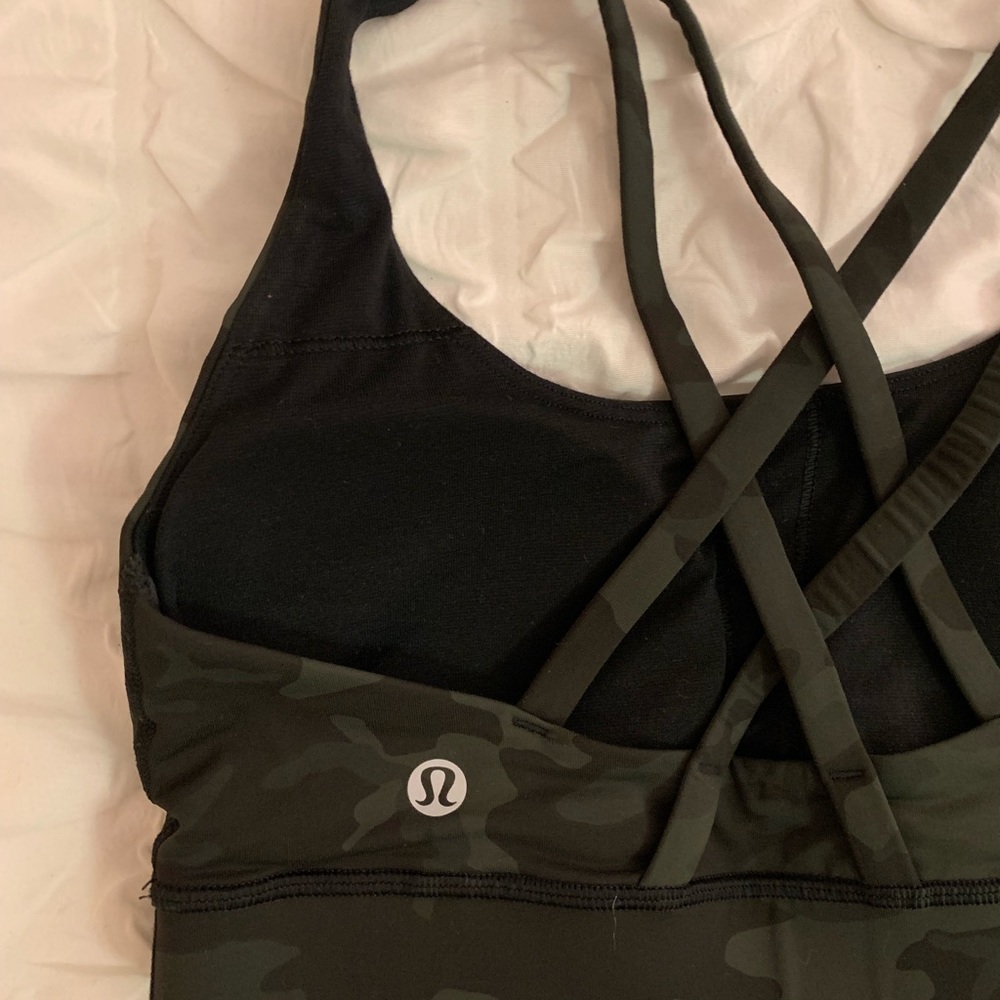 camo lululemon sports bra